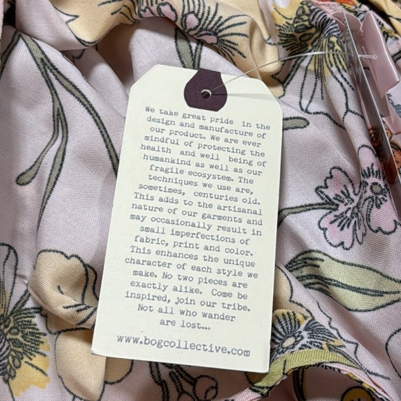 Lottie & Holly Floral Midi Dress with Ruffle Sleeves - Picture 14 of 15